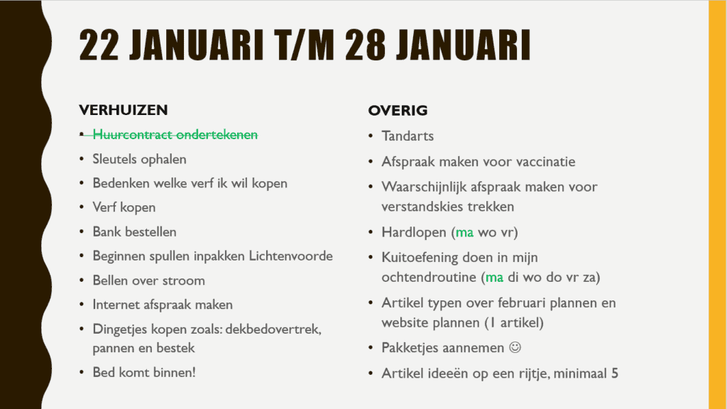 februari plannen
